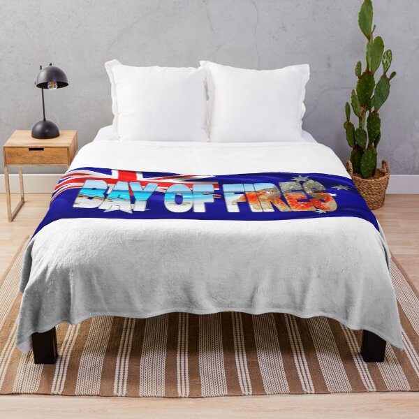 Item preview, BAY OF FIRES - Tasmania Australia with Flag designed and sold by Adam Gormley.
