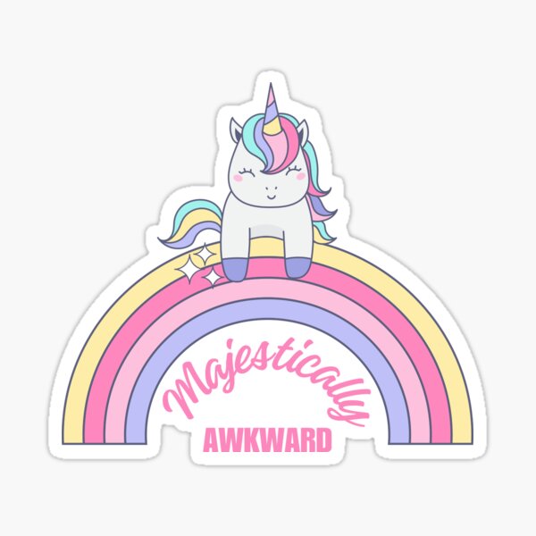 Majestically Awkward Sticker