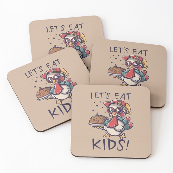 Item preview, Let's Eat, Kids! Turkey Joins the Funny Celebration designed and sold by INK-Creations.