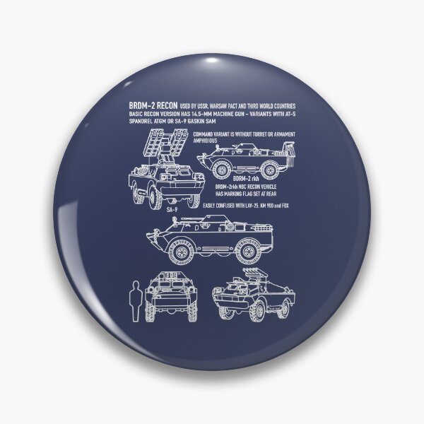 Item preview, BRDM-2 Recon Russian Amphibious Scout Car Blueprint Army Recognition Infographic designed and sold by MilitaryMart.