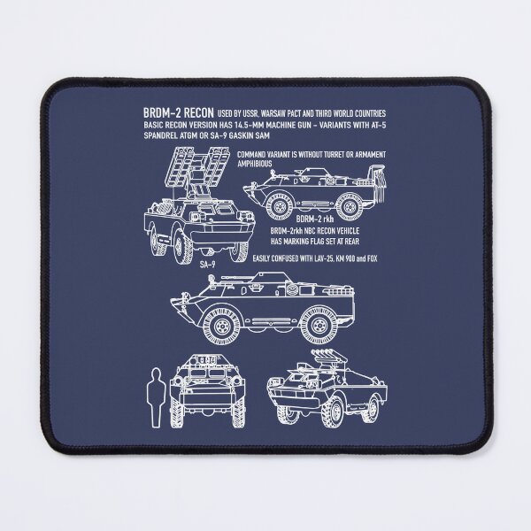 Item preview, BRDM-2 Recon Russian Amphibious Scout Car Blueprint Army Recognition Infographic designed and sold by MilitaryMart.