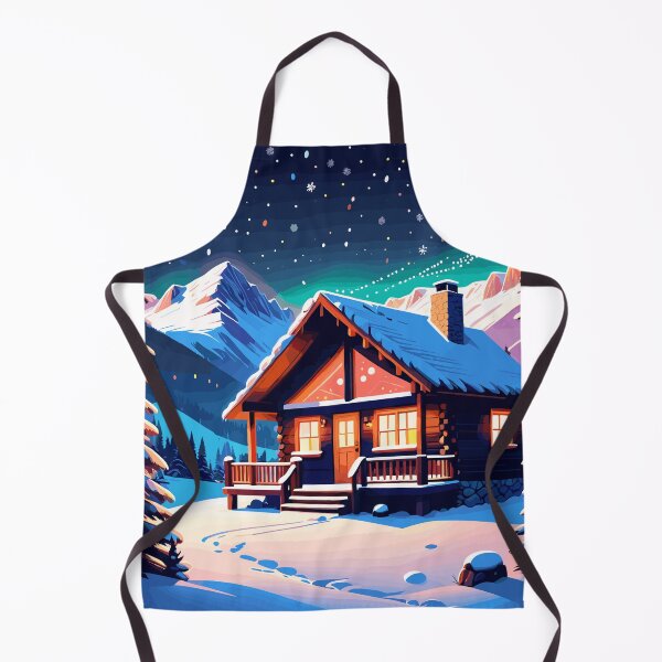Item preview, Cozy Christmas Cabin Artwork designed and sold by Collision19.