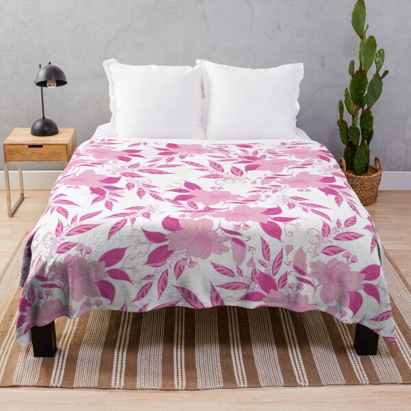 Artikelvorschau, Rosa Blumen-Design, schönes Blumenblattmuster entworfen und verkauft von VIBEARTZDESIGN.