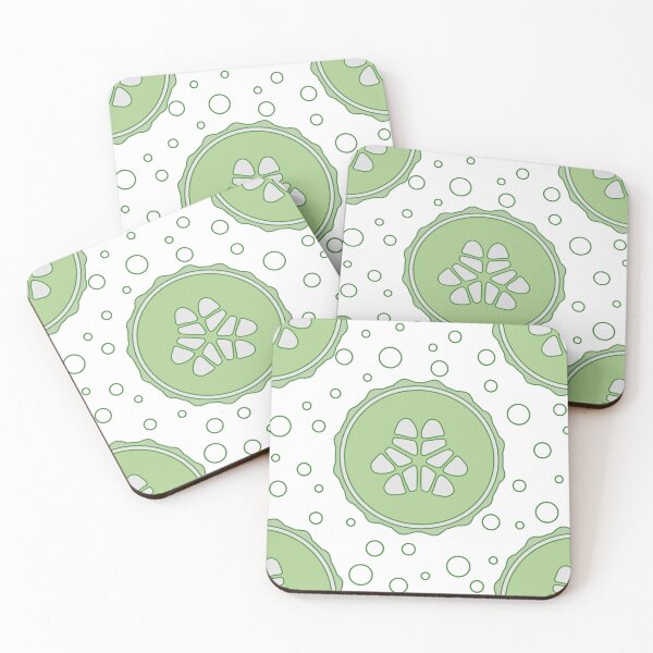 Item preview, Cucumber,funny, vegetable, vegan and pastel pattern. designed and sold by My-fake-places.