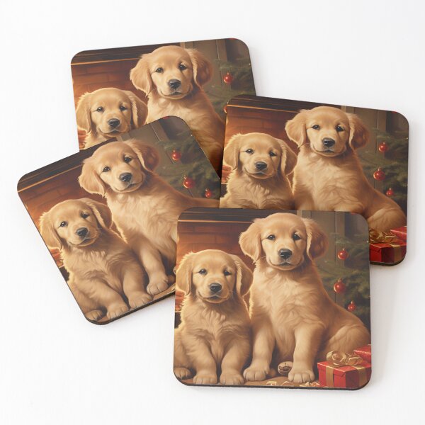 Item preview, Golden Retriever Xmas greeting card 3 designed and sold by PetsArt.
