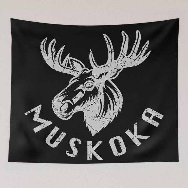 Item preview, Muskoka - Moose (White) designed and sold by VelvetRoom.