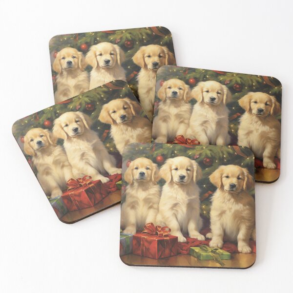 Item preview, Golden Retriever Christmas greeting card 2 designed and sold by PetsArt.