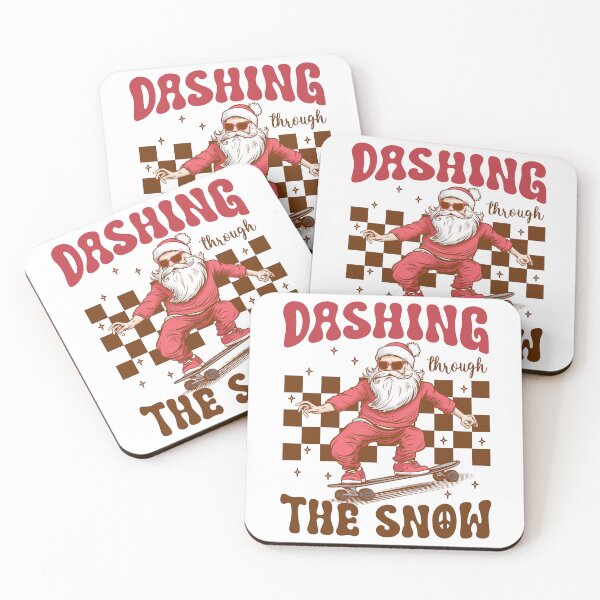 Item preview, Dashing through the snow santa Christmas vibes santa dark glasses designed and sold by CreativaNook.