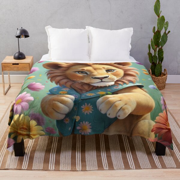 Item preview, Leon bebe con flores para amantes de los animales designed and sold by pixelartestudio.