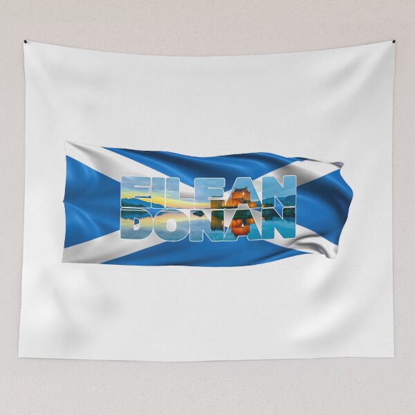 Item preview, EILEAN DONAN - Castle Scotland with Flag designed and sold by Adam Gormley.