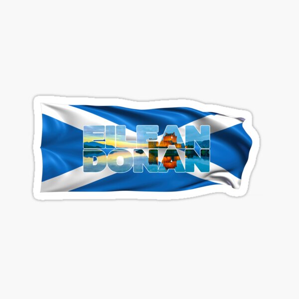 Item preview, EILEAN DONAN - Castle Scotland with Flag designed and sold by Adam Gormley.