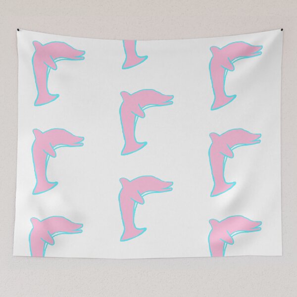 Item preview, Pink Dolphin Illustration designed and sold by fairytalearrrt.