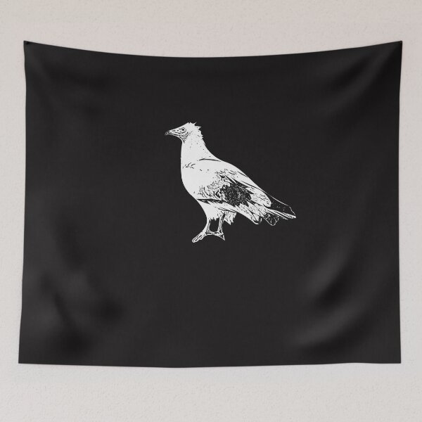 Aperçu de l'œuvre Vautour percnoptère Poulet du Pharaon Design blanc créée et vendue par designsasstultd.