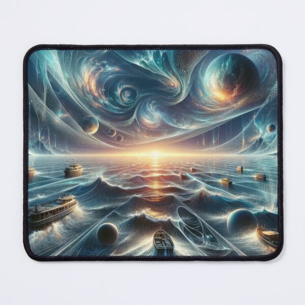 Item preview, Boats Lost in a Surreal Cosmic Ocean designed and sold by Newpixelland.