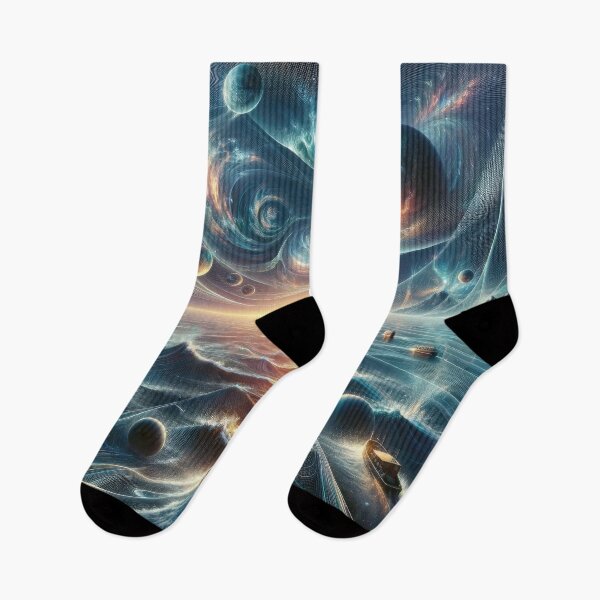 Item preview, Boats Lost in a Surreal Cosmic Ocean designed and sold by Newpixelland.