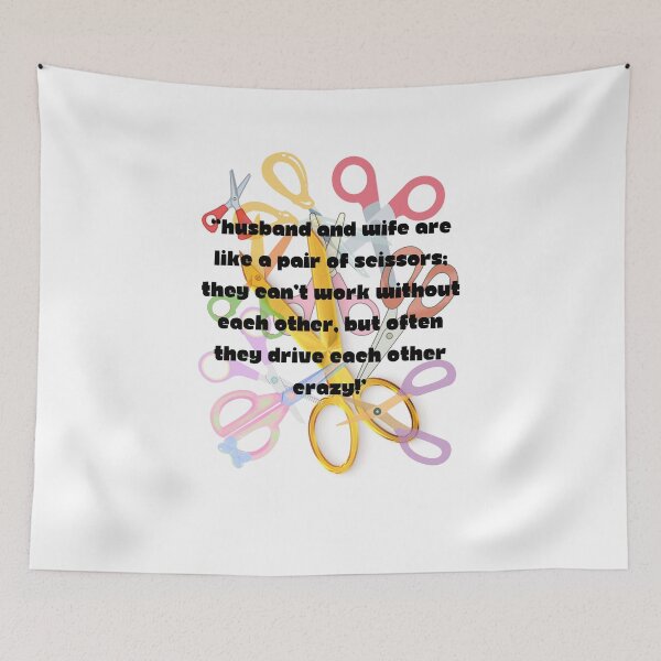 Item preview, Husband and Wife are like a pair of scissors designed and sold by SonAndMom.