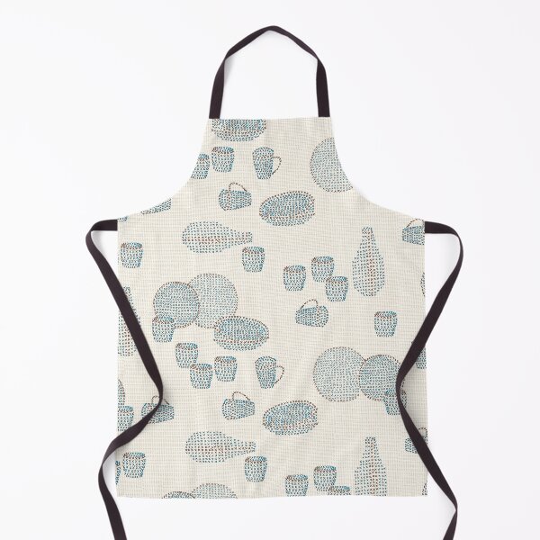 Item preview, Hand drawing cross Stitch pottery designed and sold by artbyruthandco.