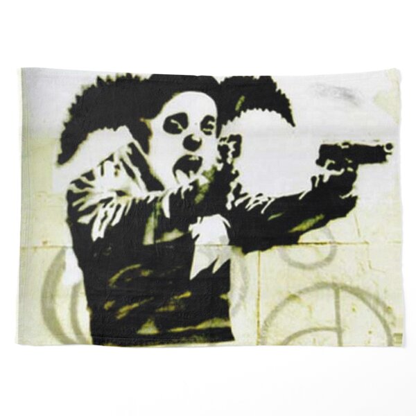 Banksy Gun Toting Clown – Bristol Graffiti Street Art - Pop Art | Poster