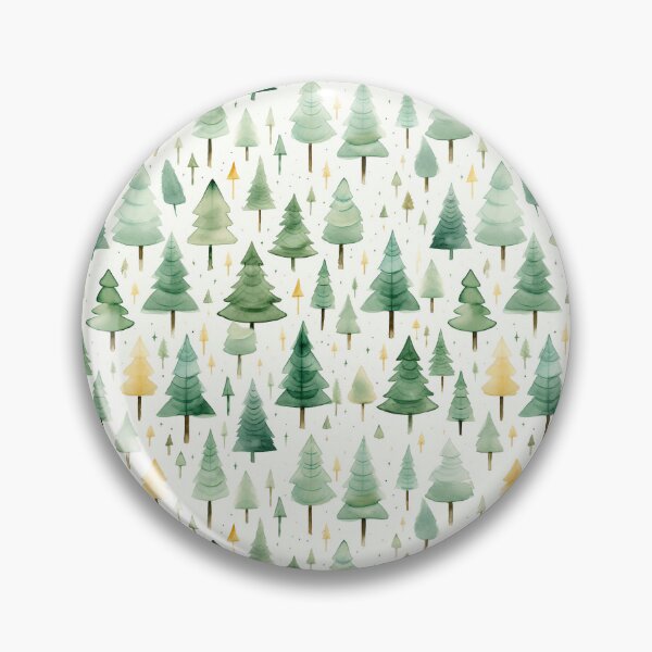 Item preview, Watercolor Christmas Trees designed and sold by ReverseBleach.