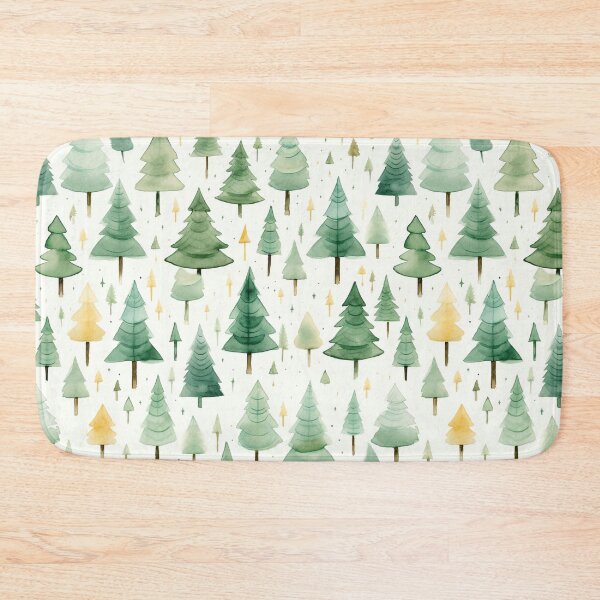 Item preview, Watercolor Christmas Trees designed and sold by ReverseBleach.