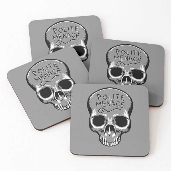 Item preview, Polite Menace Skull designed and sold by Warren Osborne.