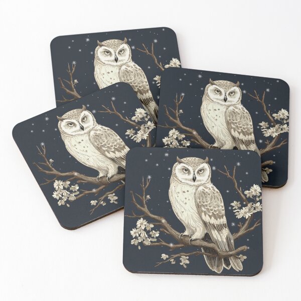 Item preview, Winter Owl, Snowy Owl, Christmas Snow Winter Aesthetic designed and sold by GirlGlowGraphic.