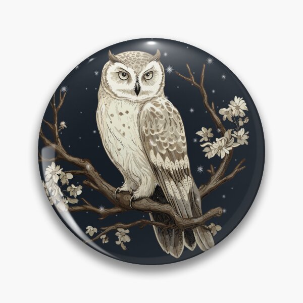 Item preview, Winter Owl, Snowy Owl, Christmas Snow Winter Aesthetic designed and sold by GirlGlowGraphic.