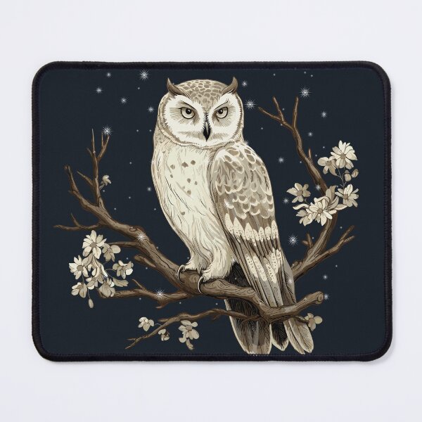Item preview, Winter Owl, Snowy Owl, Christmas Snow Winter Aesthetic designed and sold by GirlGlowGraphic.