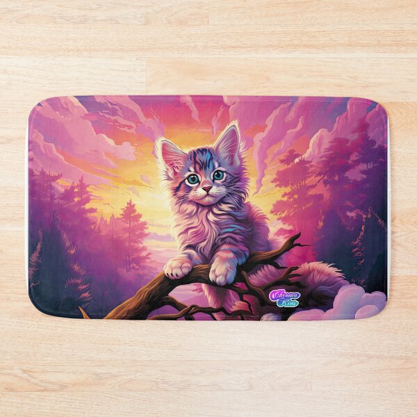 Item preview, Whimsical Y2K Rainbow Norwegian Forest Cat Collection: Magical Shirts, Stickers, and More! designed and sold by ChromaKins.