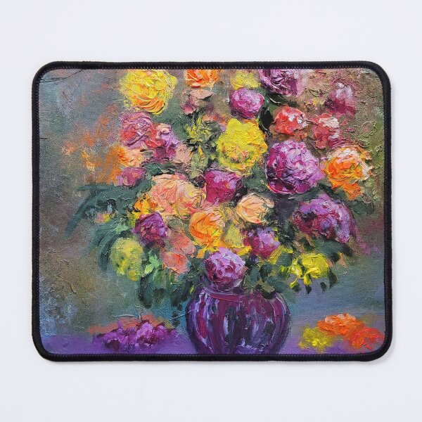 Item preview, Flowers in purple vase designed and sold by JackieMeierArt.