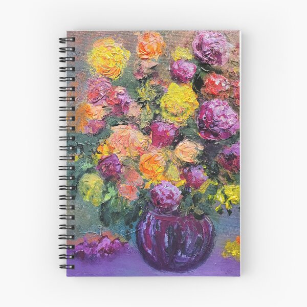 Item preview, Flowers in purple vase designed and sold by JackieMeierArt.