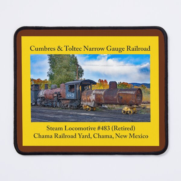 Item preview, Steam Trains As Home Decor: Stickers, Magnets, Desk Mats, Mouse Pads, Pillows, Totes, Mugs, Wall Art, Comforters, Shower Curtains, Clocks, Art Prints, Throw Blankets, Bath Mats, Jigsaw Puzzles & More designed and sold by MoreEZUSA-Here.