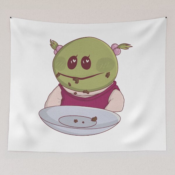 Item preview, Nanalan, mona eating brownies  designed and sold by Artbygoody.