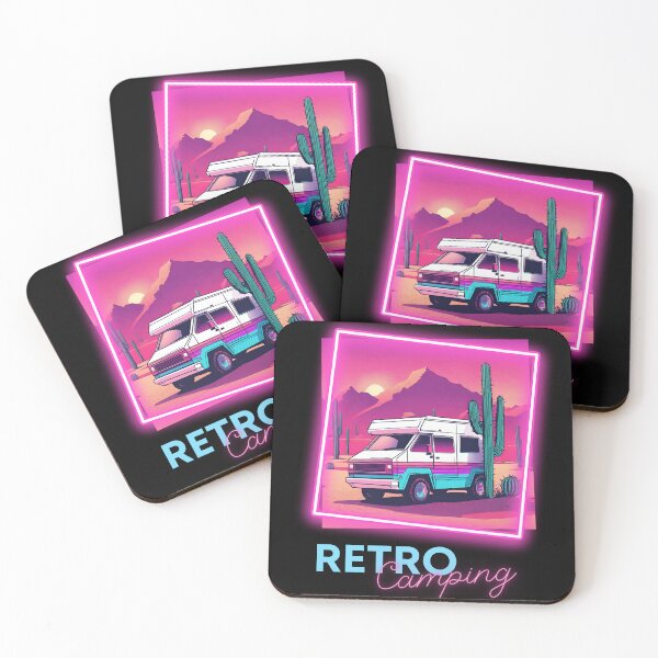Item preview, Retro Camping - Sunset Desert Caravan Synthwave designed and sold by collectees1.