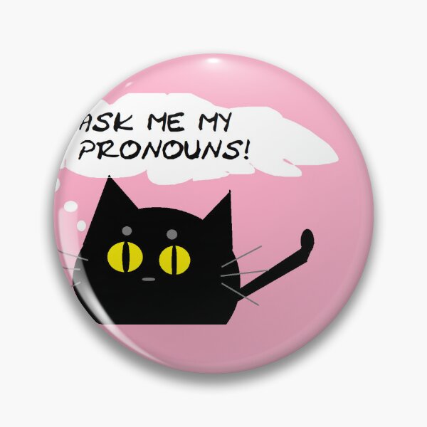 Item preview, Black Cat Pronoun Thought: Ask! designed and sold by Bee Gentzel.