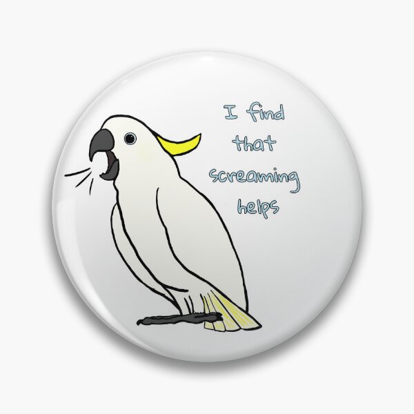 Item preview, Screaming Cockatoo designed and sold by UnderbiteShop.