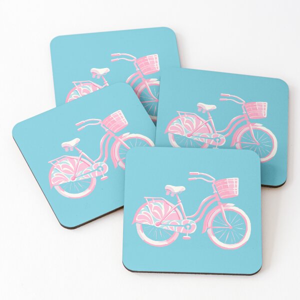 Item preview, Preppy Pink Beach Cruiser Bicycle designed and sold by BrightTide.