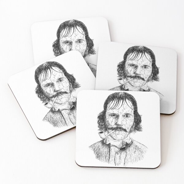 Item preview, Poor Daniel Day lewis Black Portrait Pen Drawing Transparent designed and sold by surmind.