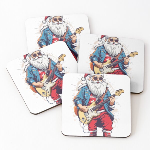 Item preview, Santa Claus playing electric guitar like designed and sold by UrbanaAh-Luxury.