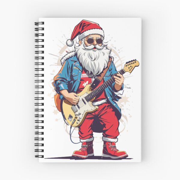 Item preview, Santa Claus playing electric guitar like designed and sold by UrbanaAh-Luxury.