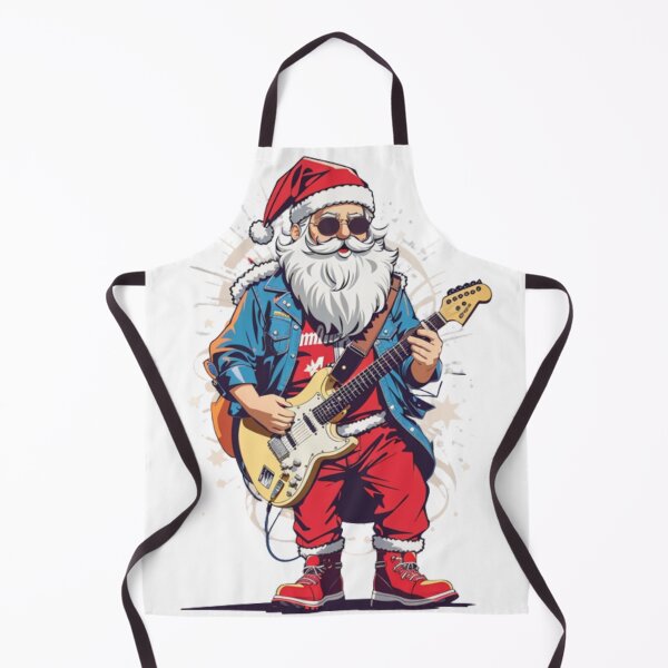 Item preview, Santa Claus playing electric guitar like designed and sold by UrbanaAh-Luxury.