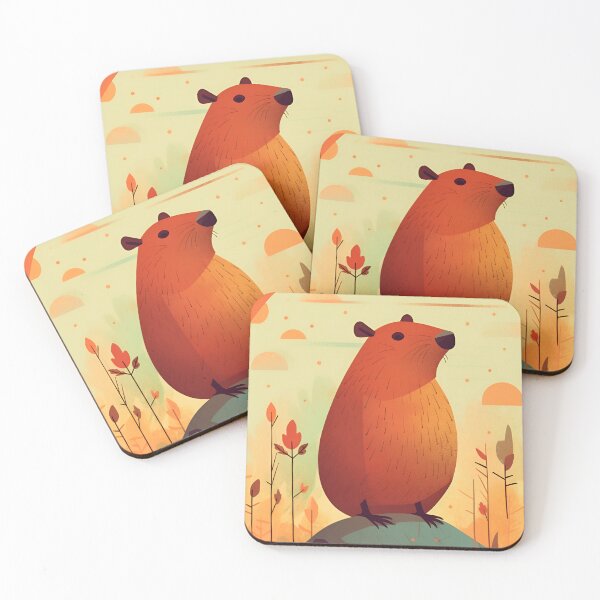 Item preview, Cute Capybara Art designed and sold by Bomba Visual.