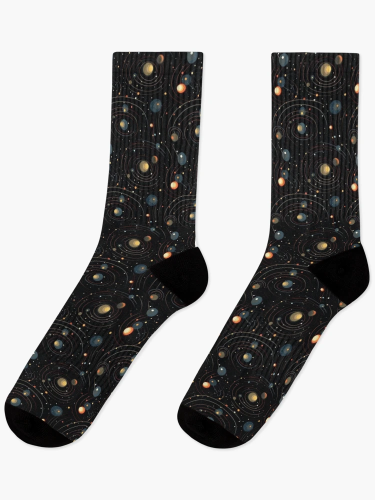 Thumbnail 1 of 5, Socks, Interstellar Pattern designed and sold by SideSignal.