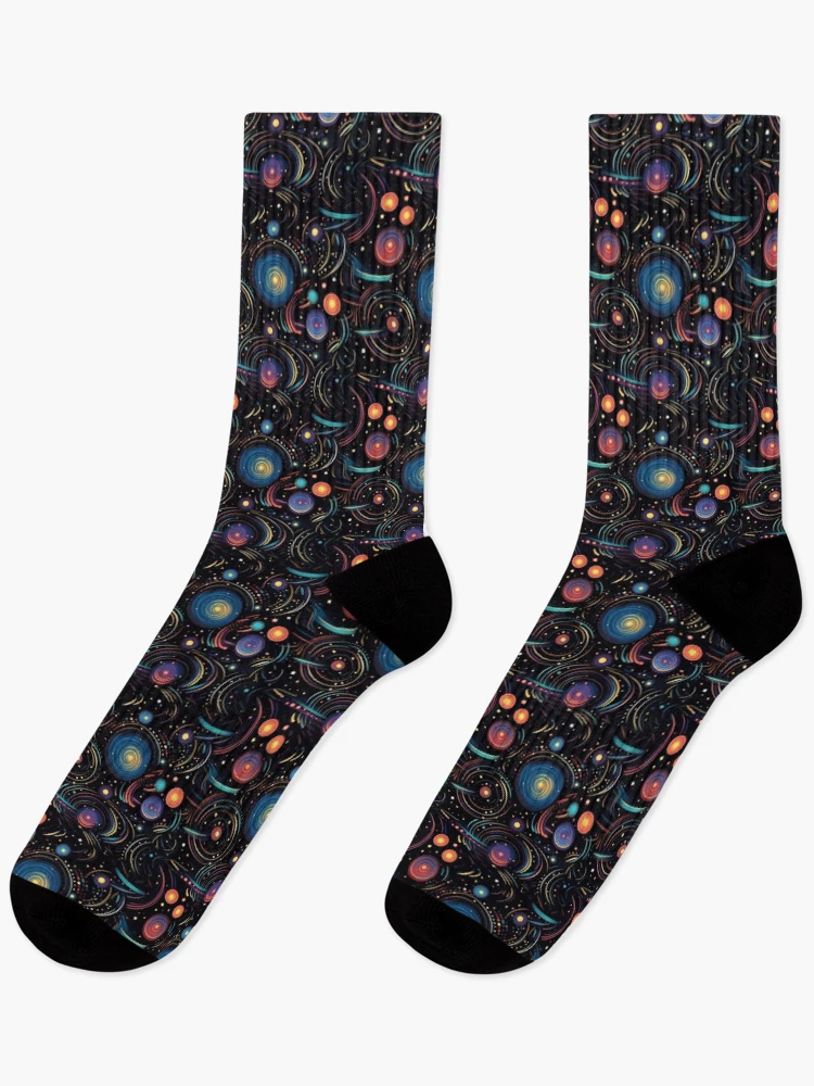 Thumbnail 1 of 5, Socks, Interstellar Pattern designed and sold by SideSignal.