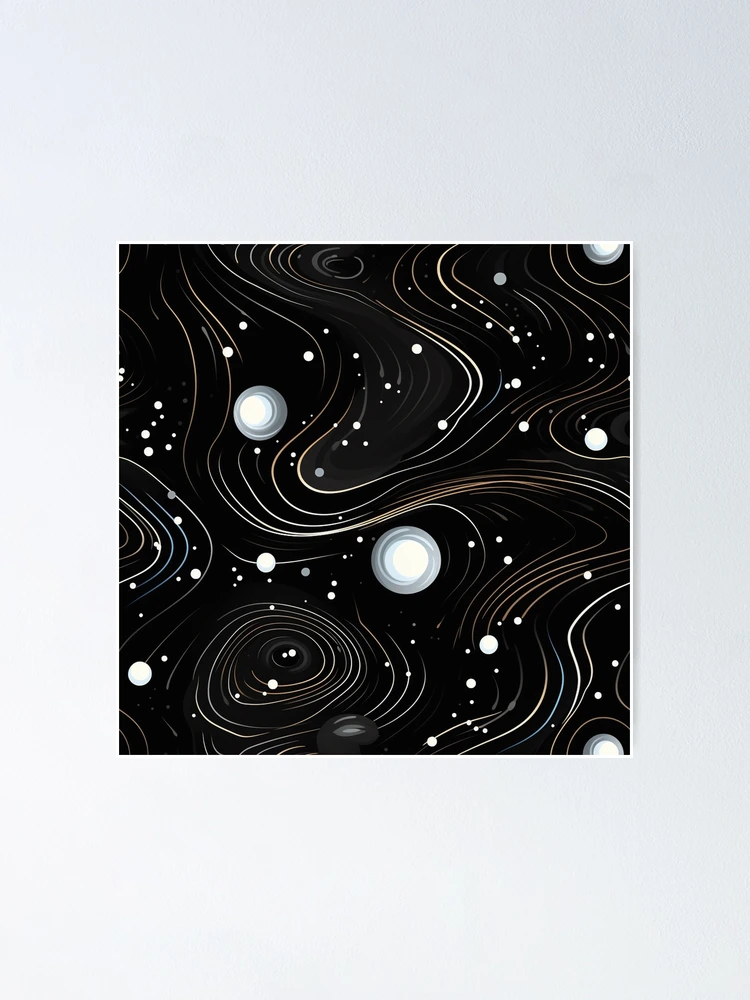 Thumbnail 1 of 3, Poster, Interstellar Pattern designed and sold by SideSignal.
