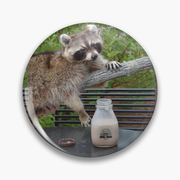 Item preview, Raccoon with Chocolate Milk designed and sold by Toftneln.