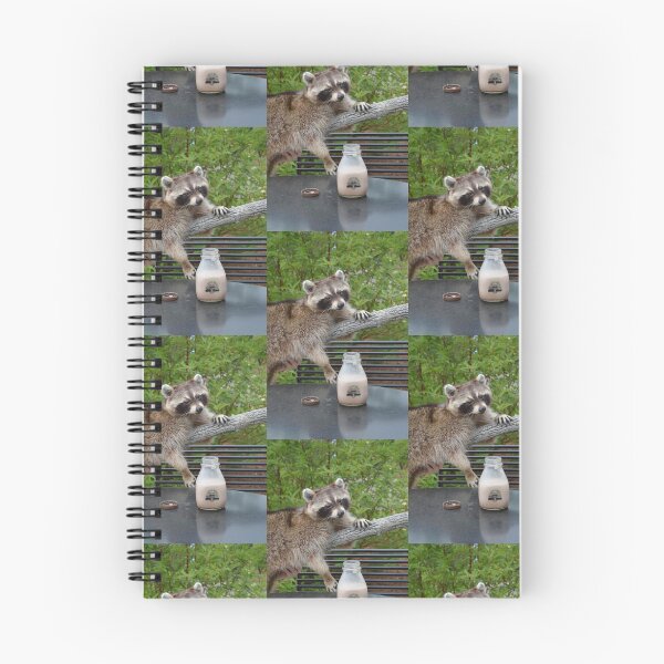 Item preview, Raccoon with Chocolate Milk designed and sold by Toftneln.