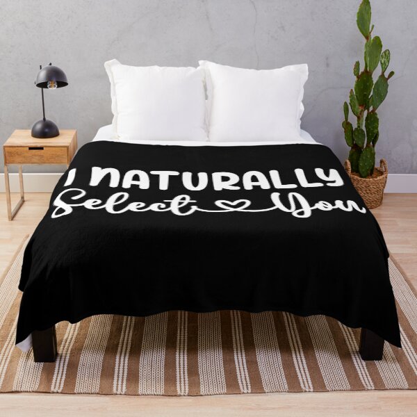 Item preview, I Naturally Select You - Romantic and Funny Natural Selection and Human Evolution (White Design) designed and sold by Spiprinto.