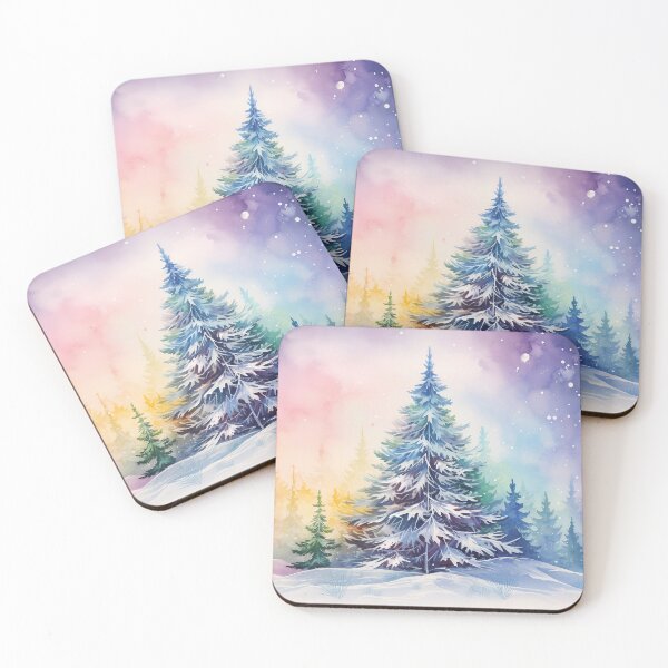 Item preview, Aurora borealis Christmas Tree designed and sold by Red Witch Art.