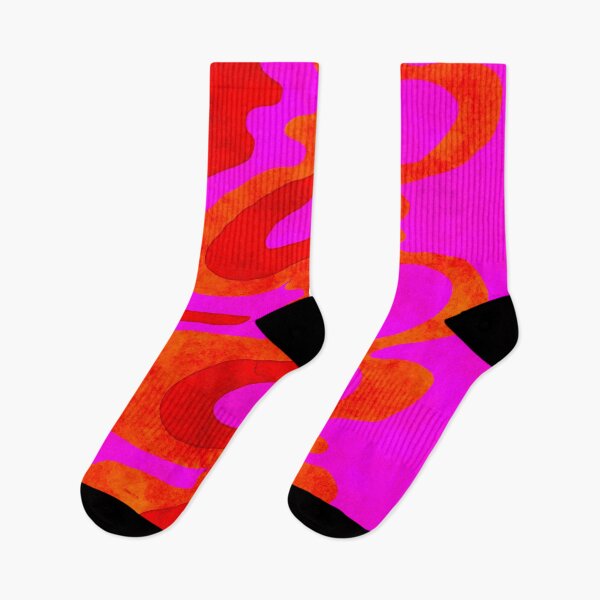 Item preview, Painted Waves of Red, Pink and Orange designed and sold by SoshanaC.